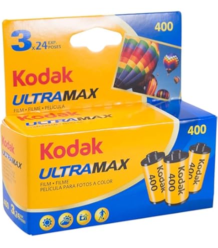 KodakProfessional Ultra Color400UC12フィルム Amazon.com : KODAK 6034052 Ultra Max 400 Film (Blue/Yellow